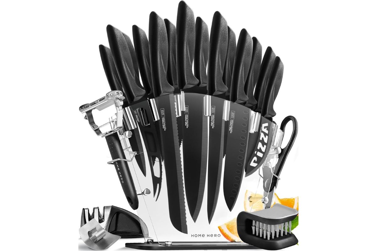 Home-Hero-20-Piece-Kitchen-Knife-Set-with-Sharpener-Best-Knife-Set-for-the-Money-High-Carbon-Stainless-Steel-Ergonomic-Handles-Black