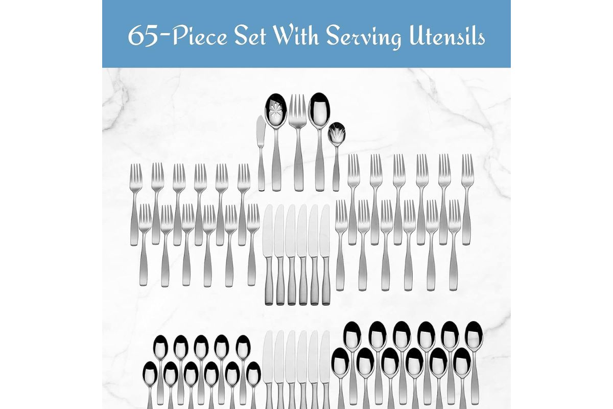 Mikasa-5081298-Satin-Loft-65-Piece-1810-Stainless-Steel-Flatware-Set-with-Serving-Utensil-Set,-Service-for-12